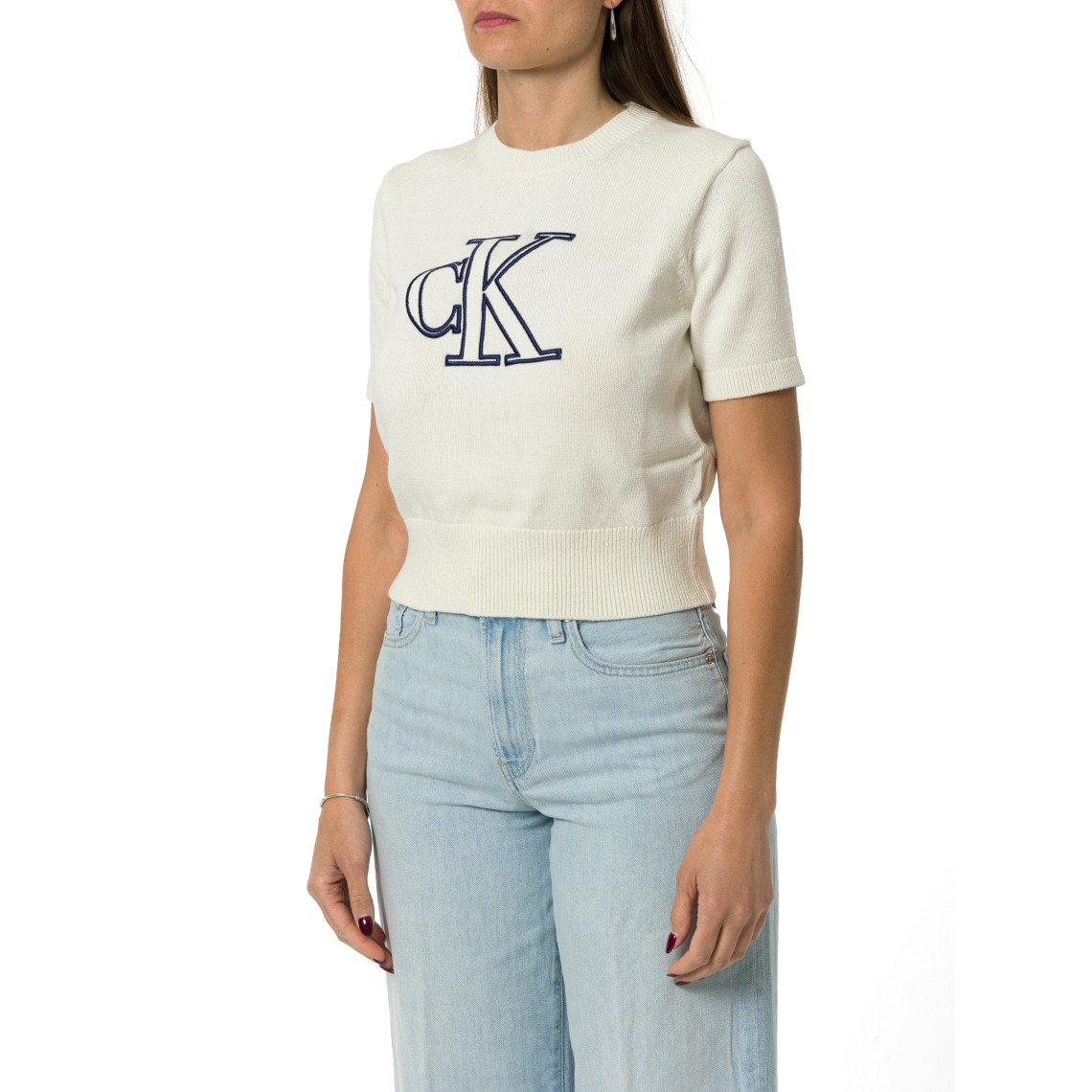 Maglioncino a maniche corte Calvin Klein Jeans