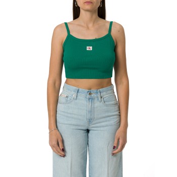 Top crop a costine Calvin Klein Jeans