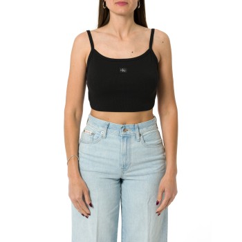 Top crop a costine Calvin Klein Jeans