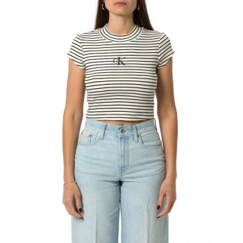 T-shirt a righe Calvin Klein Jeans