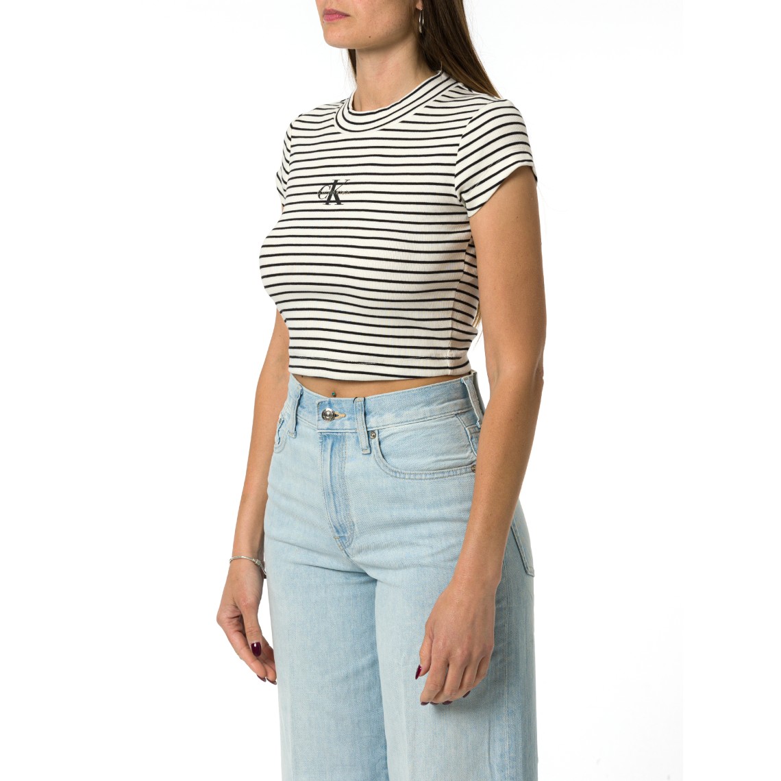 T-shirt a righe Calvin Klein Jeans