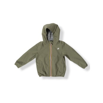 Giacca con cappuccio in nylon K-Way bambino