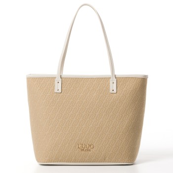 Borsa a spalla con monogram jacquard Liu Jo