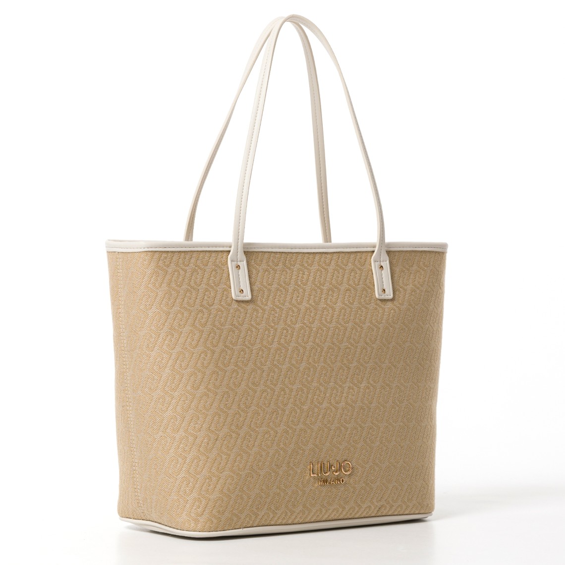 Borsa a spalla con monogram jacquard Liu Jo