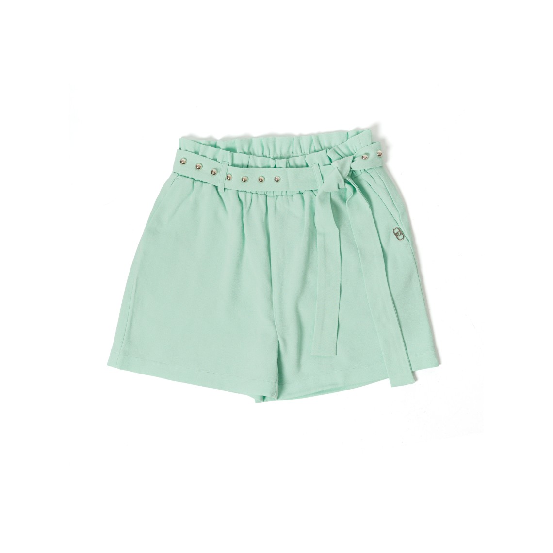 Shorts Liu Jo Kids in crêpe con cintura