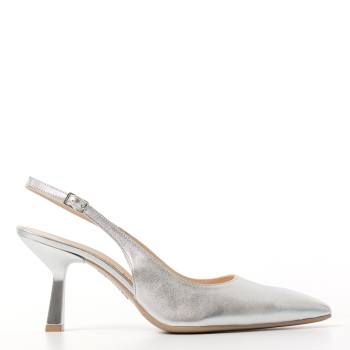 Décolleté slingback in pelle laminata Melluso