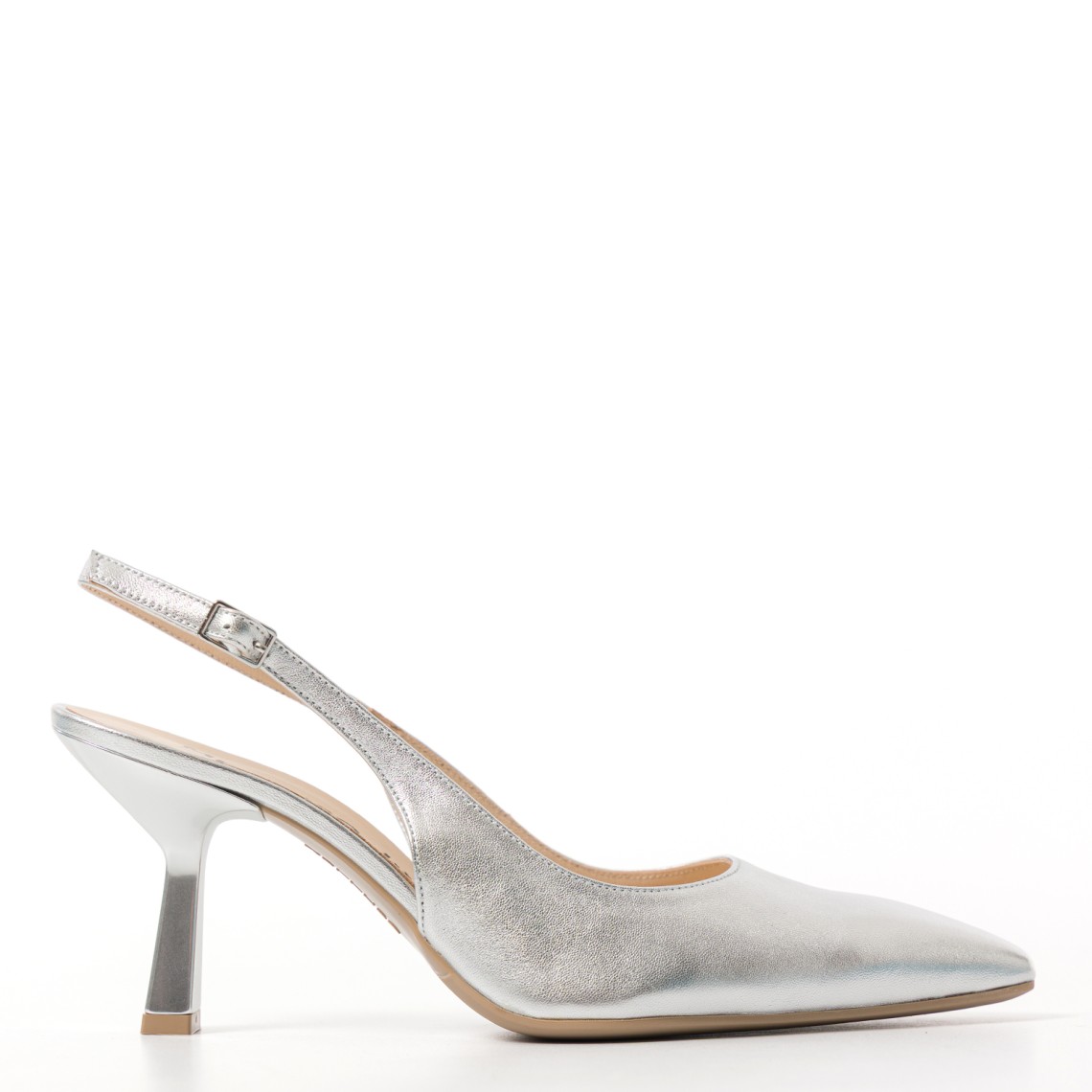 Décolleté slingback in pelle laminata Melluso