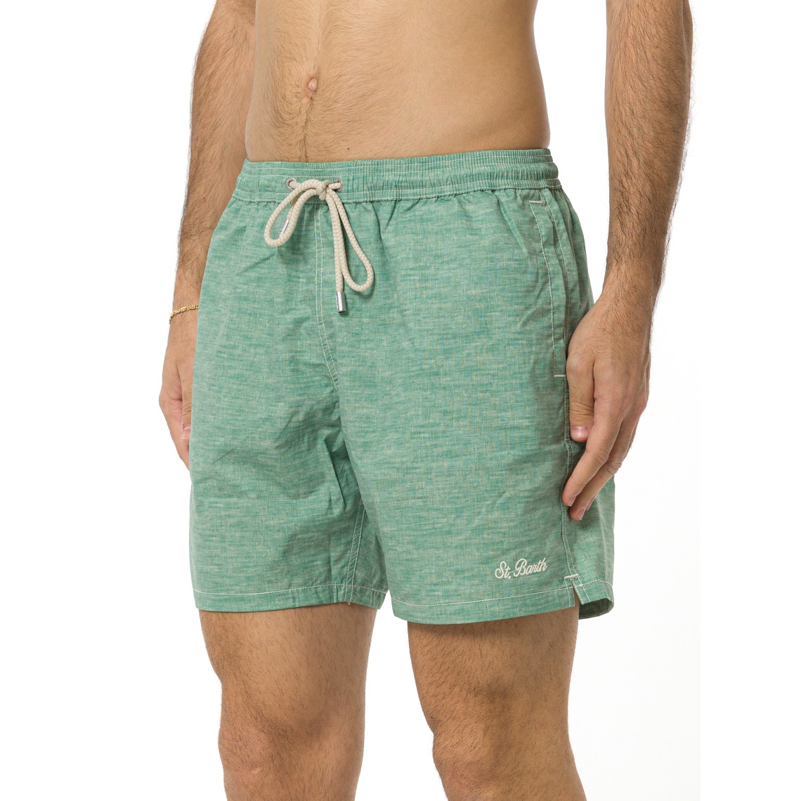 Costume da bagno Syros in lino Mc2 Saint Barth