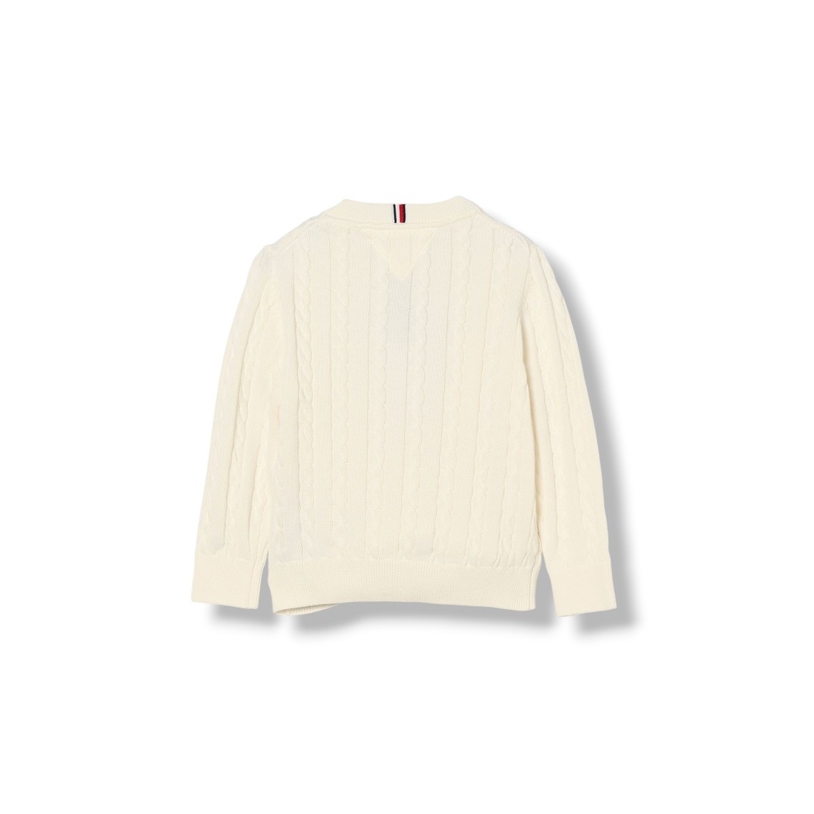 Pullover in maglia intrecciata con logo Tommy Hilfiger