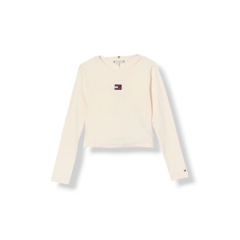 T-shirt slim fit a coste Tommy Hilfiger