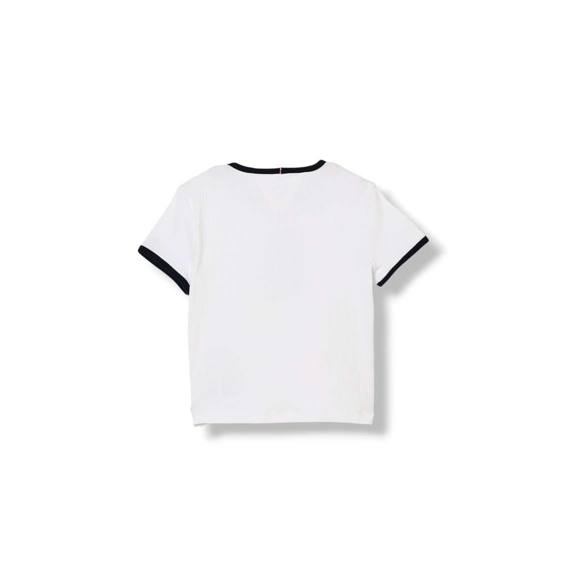 T-shirt Heritage extra slim fit a coste con bandiera Tommy Hilfiger