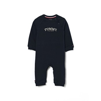 Tutina in spugna con logo ricamato Tommy Hilfiger