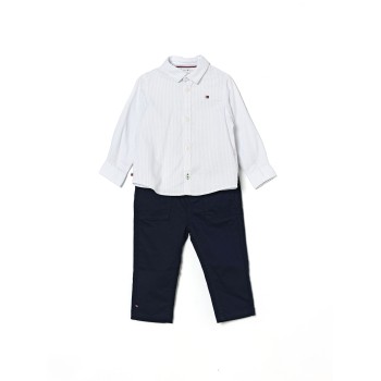 Set regalo Essential con pantaloni e camicia Tommy Hilfiger