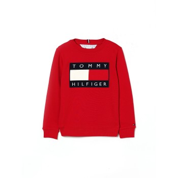 Felpa girocollo Heritage con applique logoTommy Hilfiger