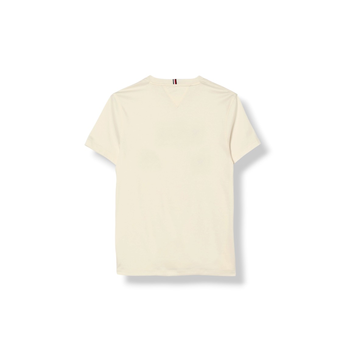 T-shirt girocollo Tommy Hilfiger da bambino in cotone con logo a contrasto