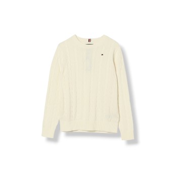 Maglia girocollo Tommy Hilfiger da bambino in misto lana...