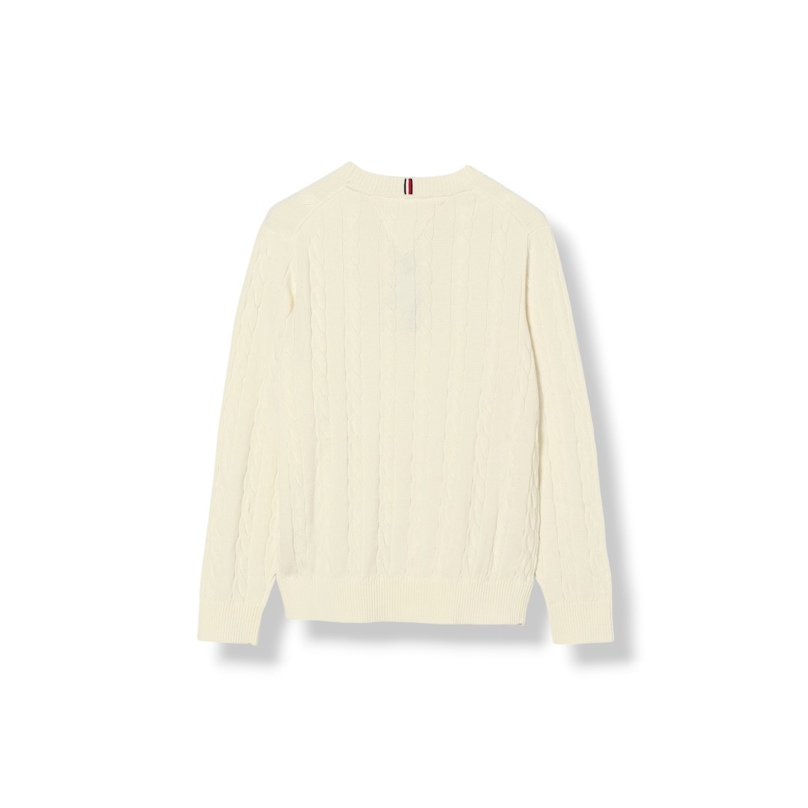 Maglia girocollo Tommy Hilfiger da bambino in misto lana con logo ricamato
