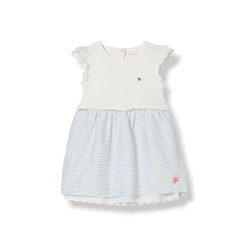 Mini abito Tommy Hilfiger da bambina a righe in cotone...