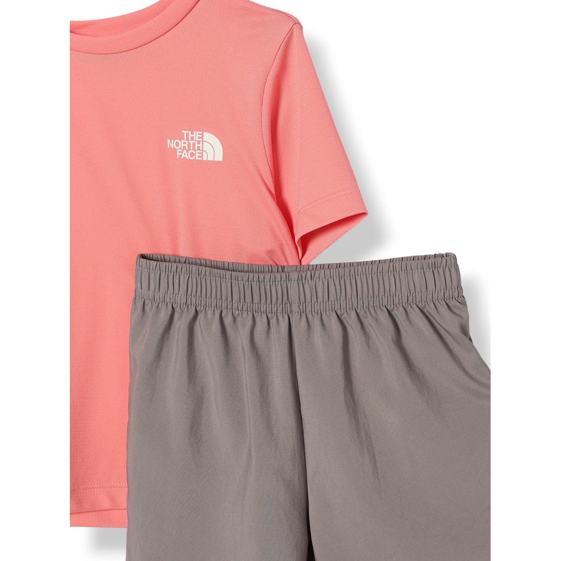 Completo due pezzi The North Face da bambino in cotone con T-shirt e shorts