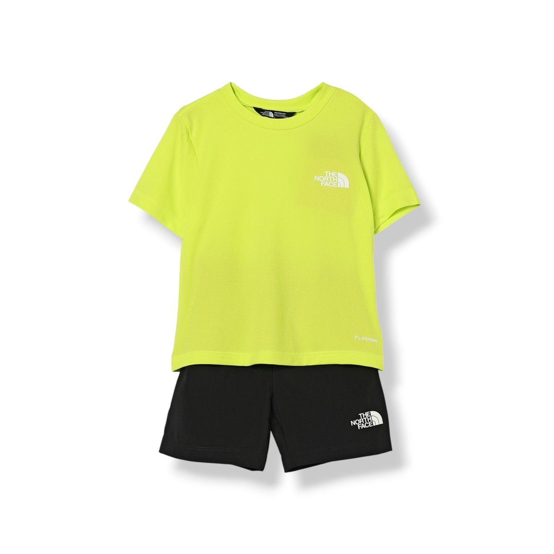 Completo due pezzi The North Face da bambino in cotone con T-shirt e shorts