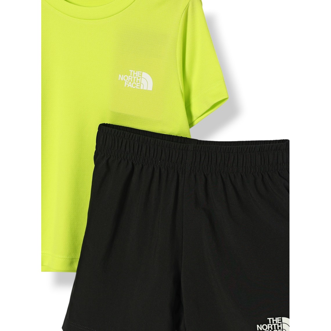 Completo due pezzi The North Face da bambino in cotone con T-shirt e shorts