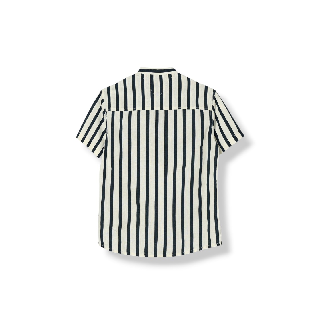 Camicia Tommy Hilfiger da bambino a righe in cotone con colletto alla coreana