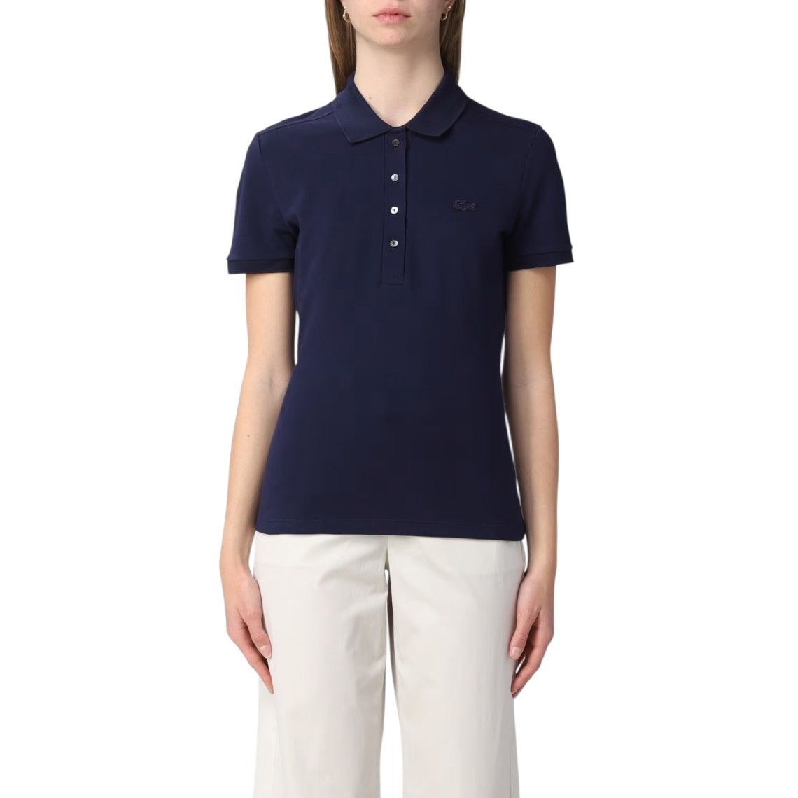 Polo in piquè di cotone stretch Lacoste