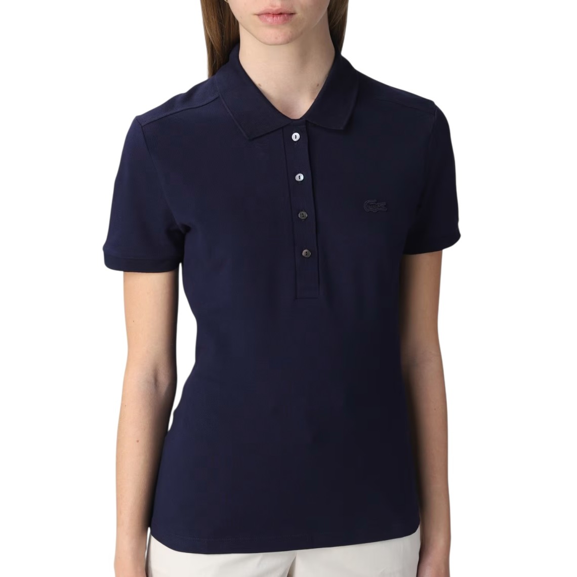 Polo in piquè di cotone stretch Lacoste