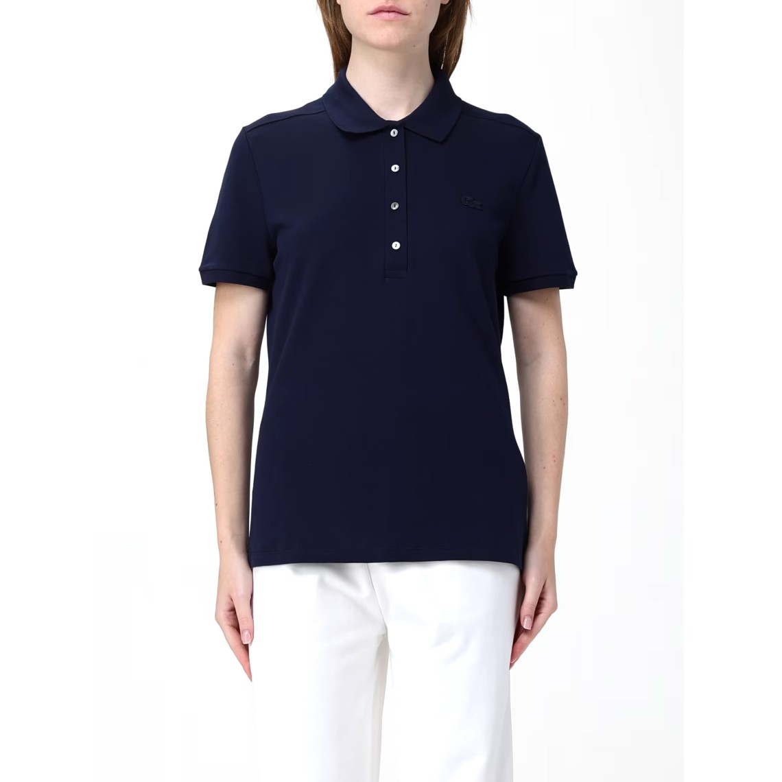 Polo in piqué di cotone stretch Lacoste 