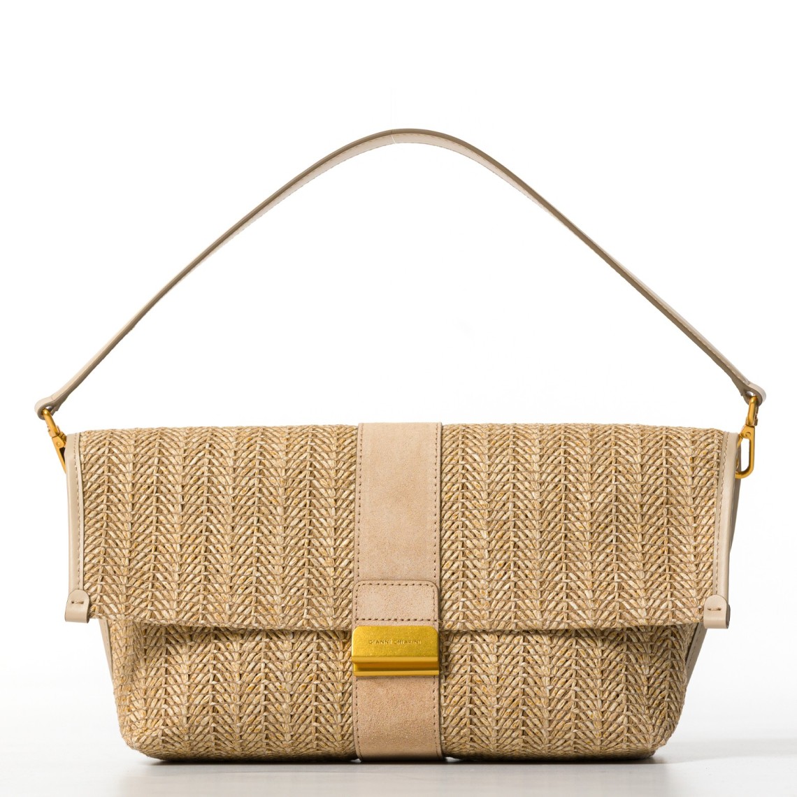 Borsa Marigold in paglia intrecciata Gianni Chiarini