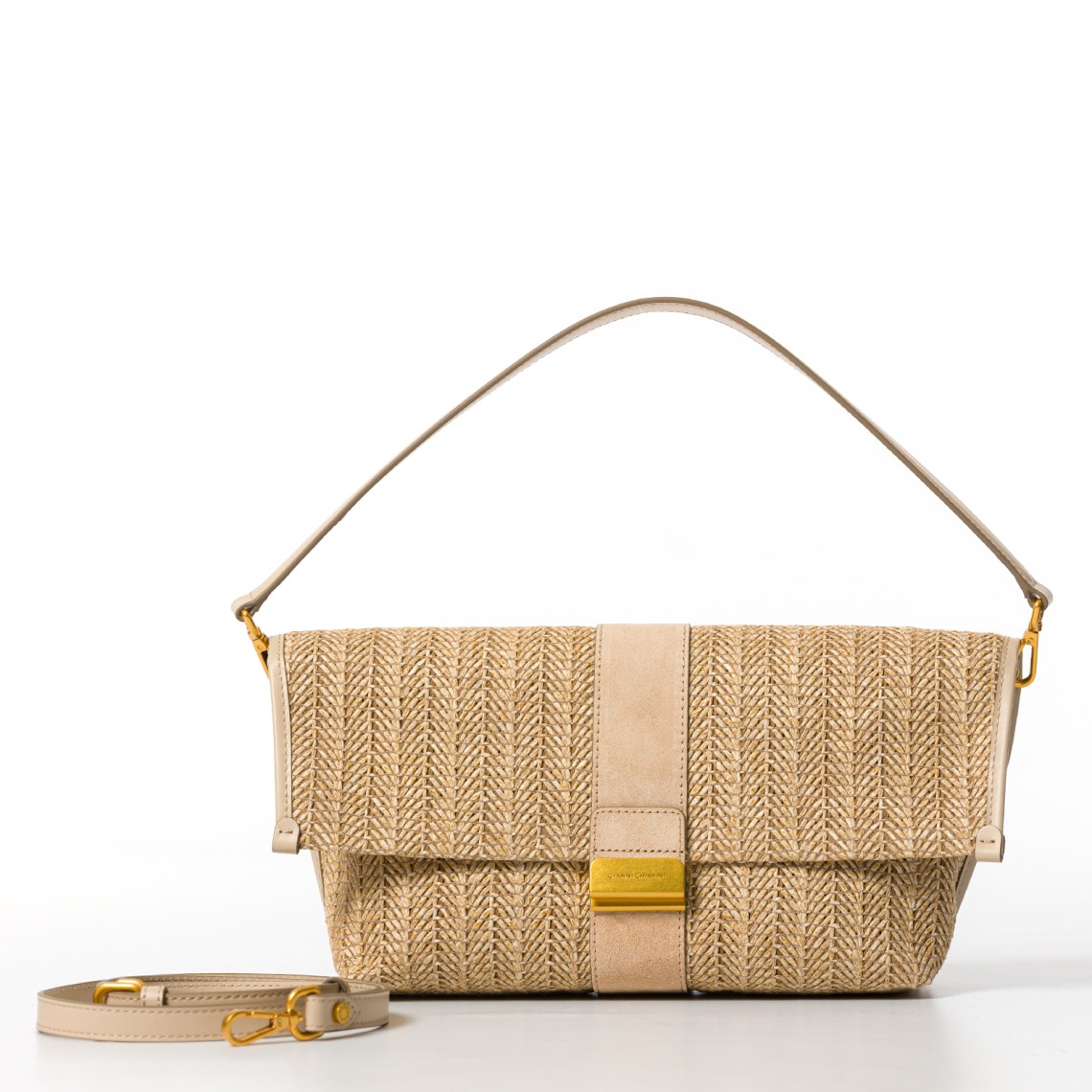 Borsa Marigold in paglia intrecciata Gianni Chiarini