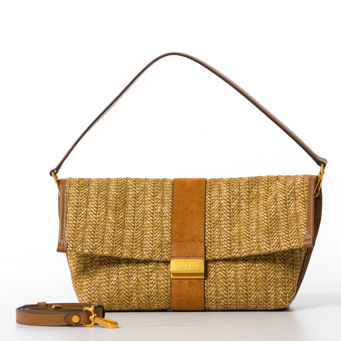 Borsa Marigold in paglia intrecciata Gianni Chiarini
