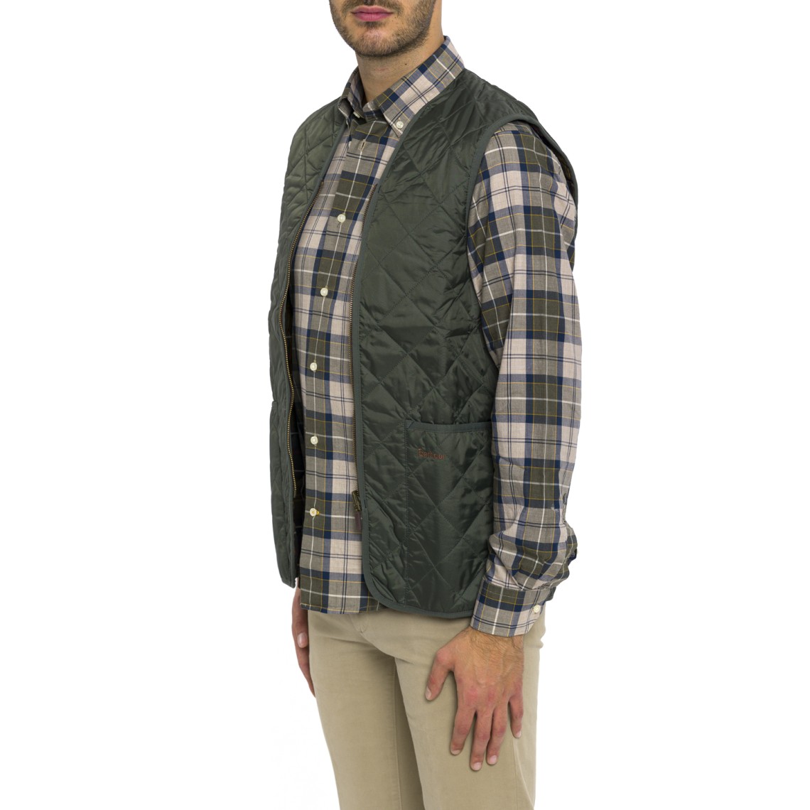 Gilet Barbour in nylon trapuntato 