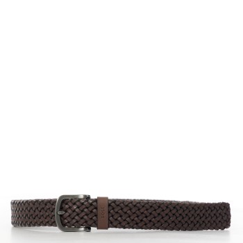 Cintura Boss in pelle intrecciata