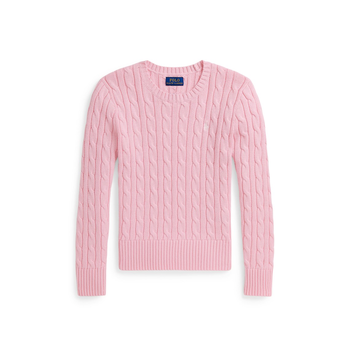 Maglia in cotone con logo Pony Polo Ralph Lauren bambina