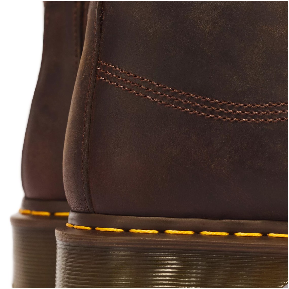 Stivali Lowell Chikka Moc Toe in pelle Crazy Horse Dr. Martens
