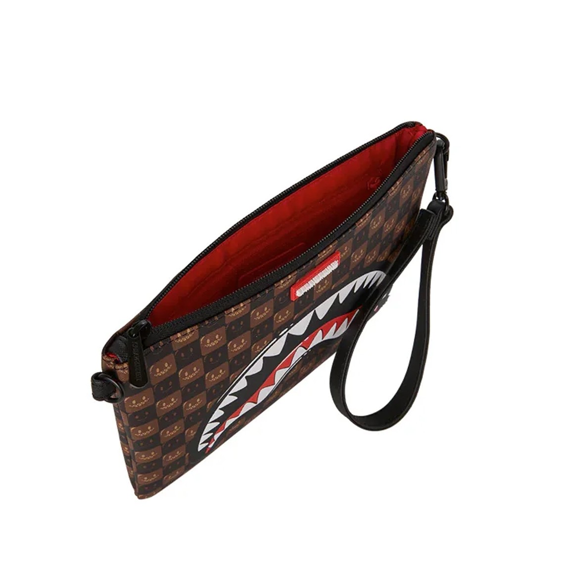 Pochette Sharks in Paris WTF Bubble Brow Check Crossover Sprayground