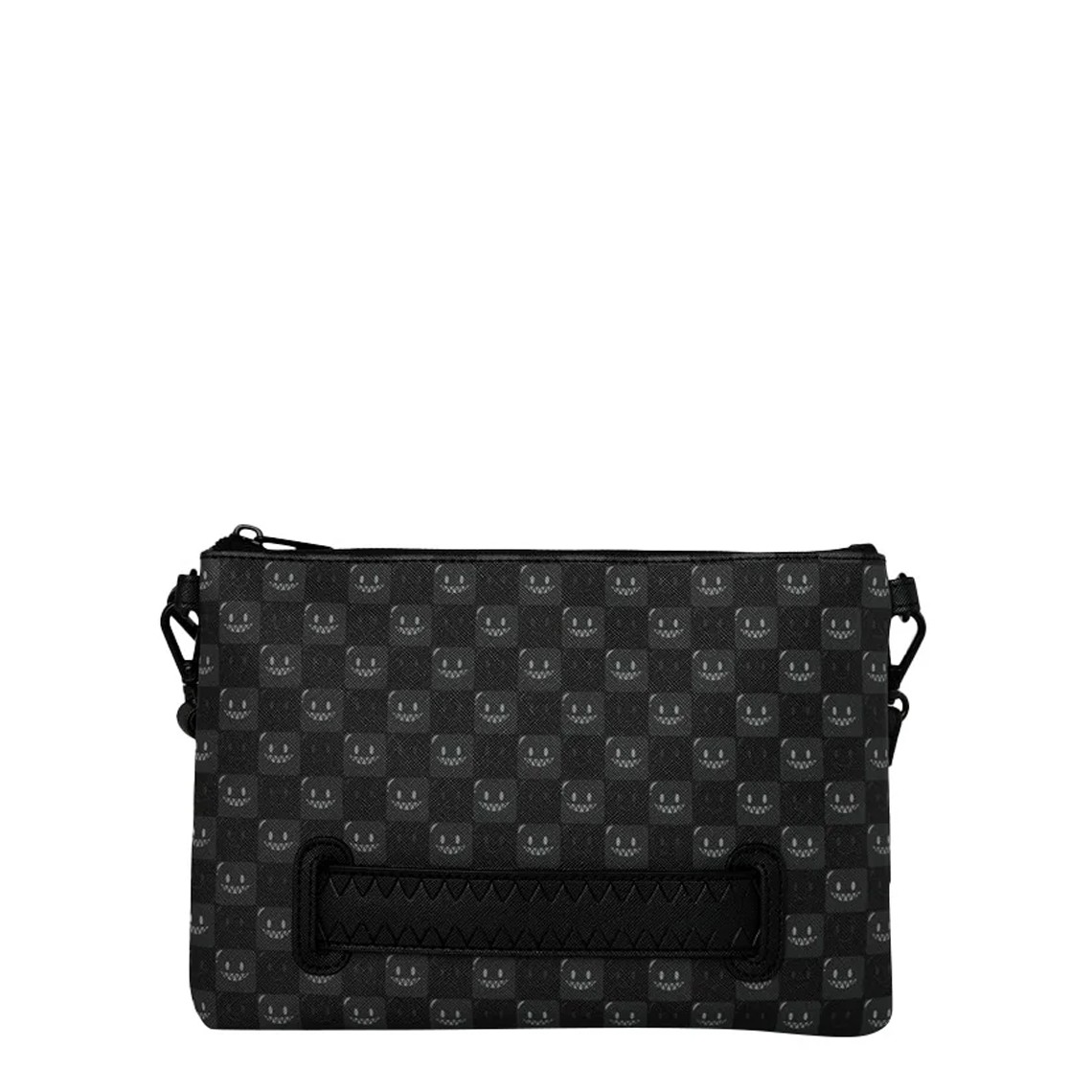 Pochette Shark in Paris WTF Bubbly Black Check Crossover Sprayground