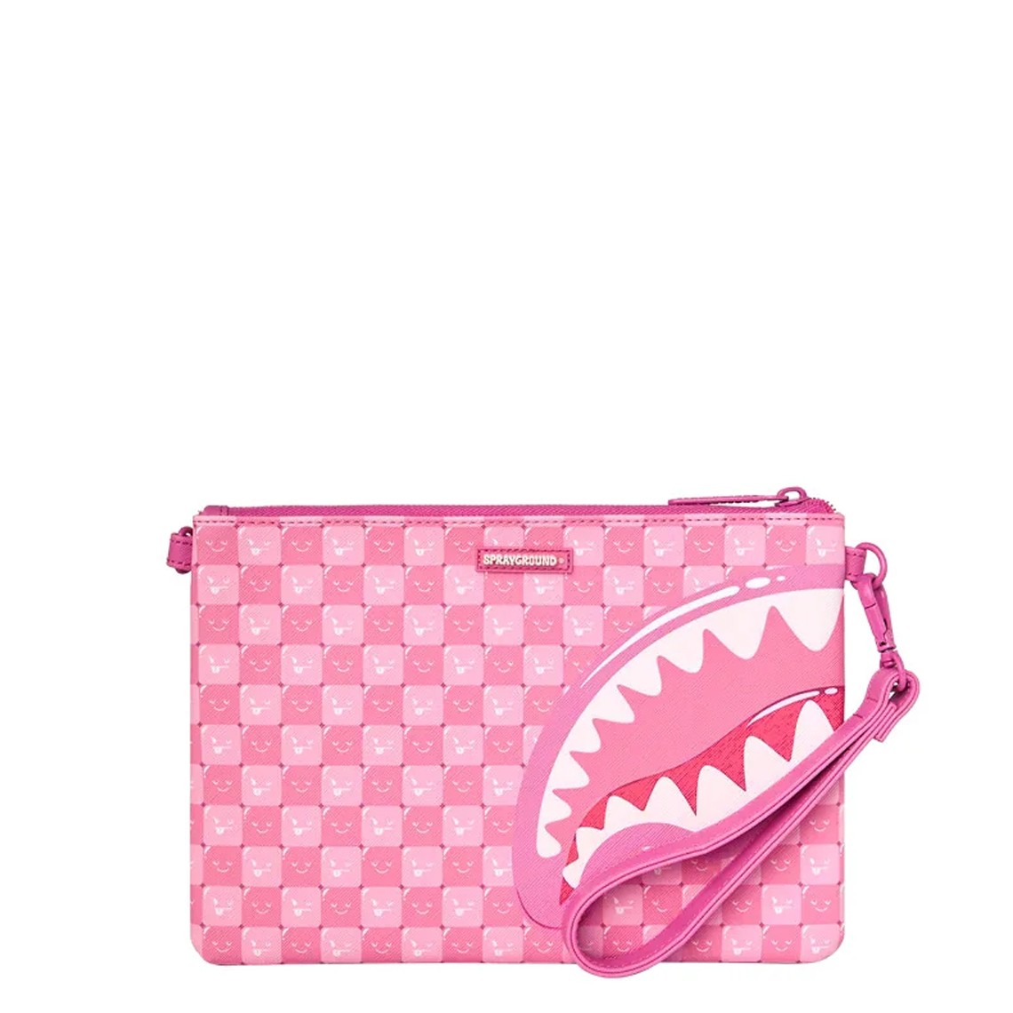 Pochette Pink New Check Faces Crossover Sprayground