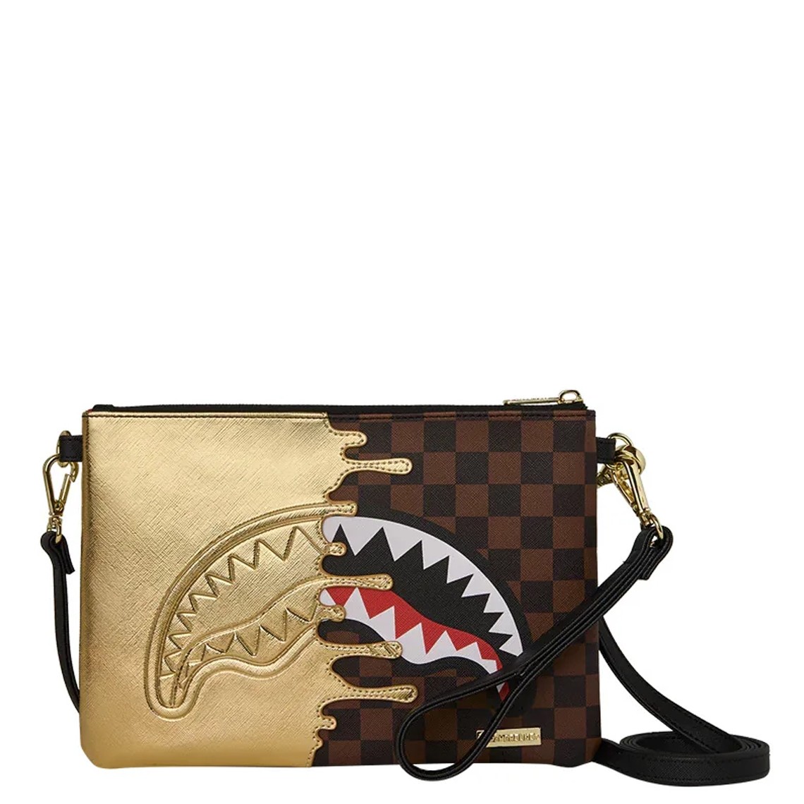 Pochette Sharks in Paris Gold Drip Crossover Sprayground