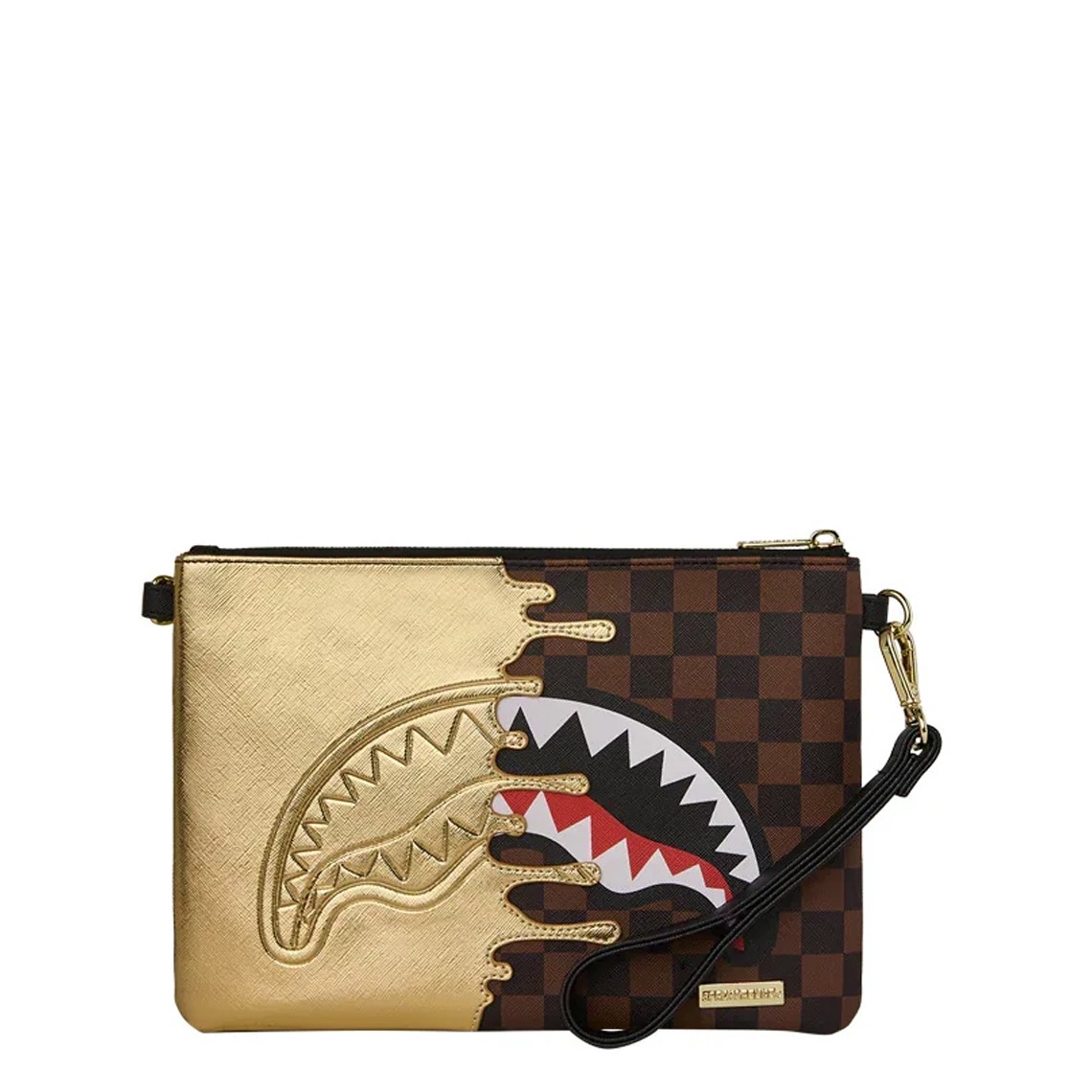 Pochette Sharks in Paris Gold Drip Crossover Sprayground
