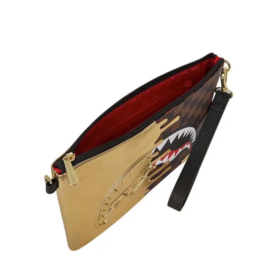 Pochette Sharks in Paris Gold Drip Crossover Sprayground