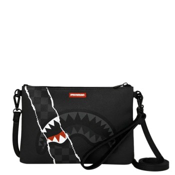 Pochette Center Rip Revealing Gray Check Crossover...