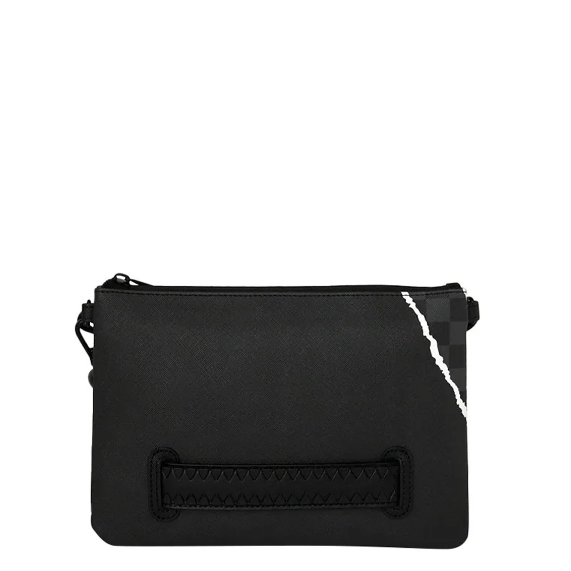Pochette Center Rip Revealing Gray Check Crossover Sprayground