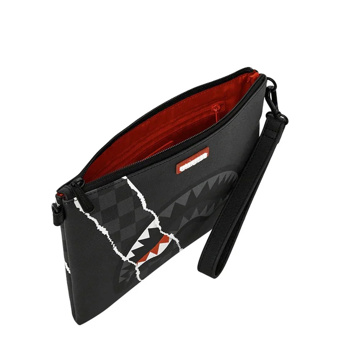 Pochette Center Rip Revealing Gray Check Crossover Sprayground