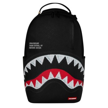 Zaino Shark Central Black Embroidered Shark Sprayground