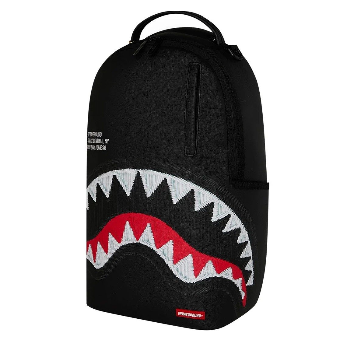 Zaino Shark Central Black Embroidered Shark Sprayground