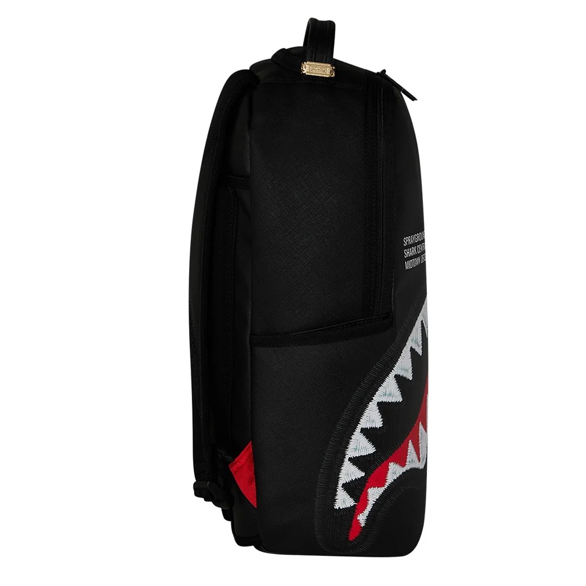 Zaino Shark Central Black Embroidered Shark Sprayground