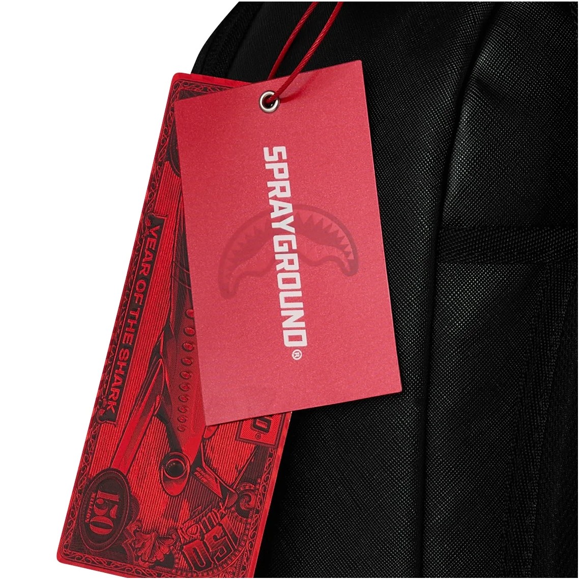 Zaino Shark Central Black Embroidered Shark Sprayground