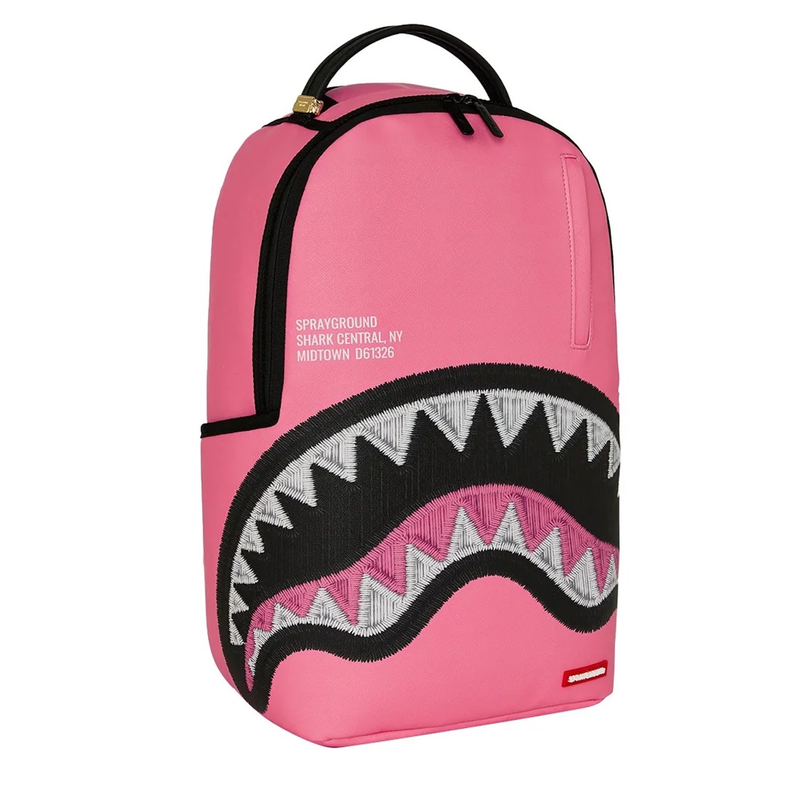 Zaino Shark Central Pink Embroidered Shark Sprayground